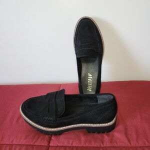 Jellypop Shoes Womens 6 M Paris Slip On Loafers Black Comfort Suede Casual